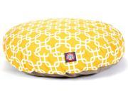 Yellow Links Round Pet Bed Small 30 in. L x 30 in. W x 4 in. H 3 lbs.