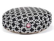 Black Links Round Pet Bed Small 30 in. L x 30 in. W x 4 in. H 3 lbs.