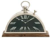 BENZARA 40635 Eccentric Steel Wood Table Clock