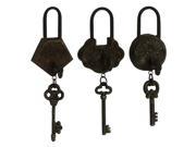 BENZARA 55497 Historic antique Metal Key Set