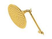 Kingston Brass K136K2 8 Inch Large Shower Head And 10 Inch High Low Shower Kit Polished Brass Finish