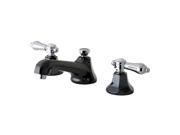 Kingston Brass NS4467BAL Water Onyx Widespread Lavatory Faucet with Brass Pop up