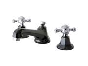 Kingston Brass NS4467BX Water Onyx Widespread Lavatory Faucet with Brass Pop up