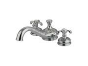 Brass Traditional Roman Tub Filler in Polished Chrome Finish