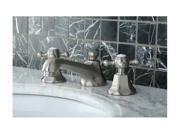 Kingston Brass KS4468BX Two Handle 8 in. to 16 in. Widespread Lavatory Faucet with Brass Pop up