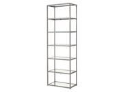 Metal Bookcase with 6 Shelves