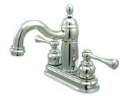 Kingston Brass KB1901BL Two Handle 4 in. Centerset Lavatory Faucet with Retail Pop up