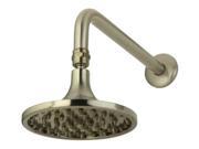 Kingston Brass K126A8CK Heritage 6 Round Showerhead with 12 Shower Arm
