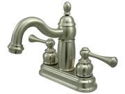 Kingston Brass KB1908BL Two Handle 4 in. Centerset Lavatory Faucet with Retail Pop up