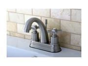 Kingston Brass KS8618ZX Millennium 4 Centerset Lavatory Faucet Satin Nickel