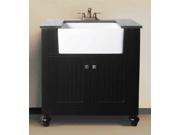 30 in. Sink Vanity without Faucet in Espresso Finish