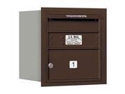 Horizontal Mailbox with Rear Loading in Bronze