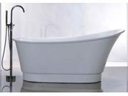 67 in. Acrylic Tub in White