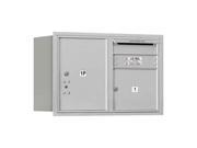 Double Column Horizontal Mailbox and Rear Loading in Aluminum