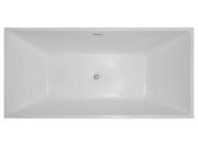 Rectangular 67 in. Acrylic Tub in White