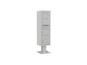 Single Column Pedestal Mailbox in Gray
