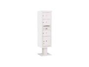 Single Column Pedestal Mailbox in White