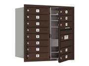 Front Loading Double Column 4C Horizontal Mail Box in Bronze