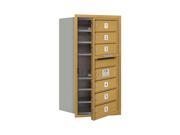 Front Loading 4C Horizontal Mail Box in Gold