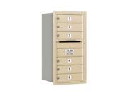 Single Column Rear Loading 4C Horizontal Mail Box in Sandstone