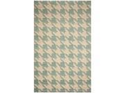 Woolen Area Rug in Light Blue 5 ft. 6 in. L x 3 ft. 6 in. W