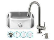 Stainless Steel Kitchen Sink and Faucet Set with Aerator