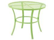 Round Outdoor Table in Green