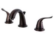 Two Handle Lavatory Faucet in Oil Rubbed Bronze Finish