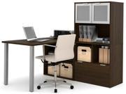 L Shape Desk in Tuxedo Finish