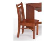 Traditional Wood Desk Chair w Slatted Back Cherry