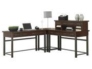 Modern Corner L Desk with Hutch