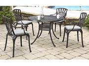 5 Pc Cast Aluminum Patio Dining Set