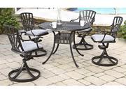 5 Pc UV Resistant Patio Dining Set