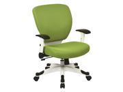 Managers Chair with Green Padded Mesh Seat and Back