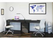 3 Pc Eco Friendly Home Office Set in Black Finish