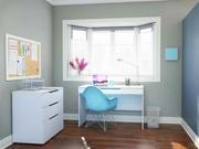 2 Pc Eco Friendly Home Office Set in White