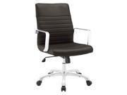Finesse Mid Back Office Chair in Brown