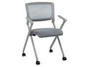Folding Chair in Grey Set of 2