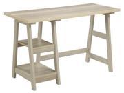 Trestle Desk in Weathered White