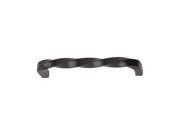 Twist Pull Drawer Handle in Black Wrought Iron Finish Set of 10