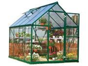 Polycarbonate Greenhouse in Forest Green
