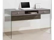 Modern Computer Desk in Weathered Gray