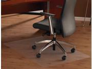 Cleartex Ultimat Rectangular Chairmat for Hard Floors Carpet Tiles Clear 48 x 72