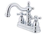 Kingston Brass KB1601AX 4 Inch Center Lavatory Faucet Polished Chrome