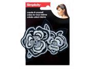 Simplicity Embroidered Sequin Flower Headband Set of 24
