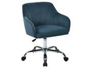 Task Chair in Atlantic Velvet Fabric