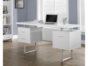 Metal Office Desk in White