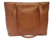 Tote Bag w Padded Laptop Compartment in Saddle