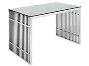 LexMod Stainless Steel Desk