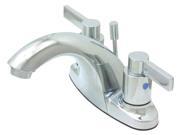 Kingston Brass KB8641NDL Two Handle 4 Centerset Lavatory Faucet with Brass Pop